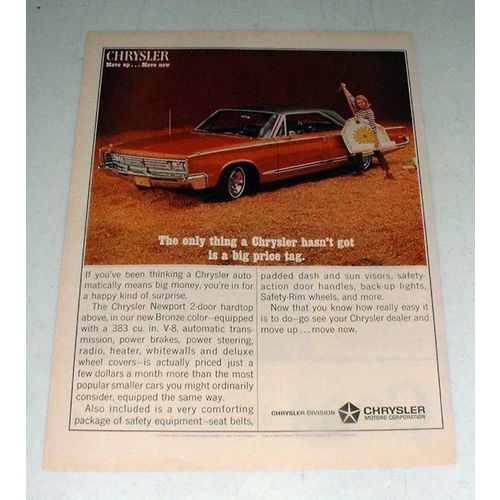 1966 Chrysler Newport 2-Door Hardtop Car Ad