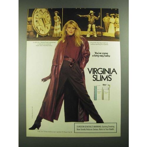 1988 Virginia Slims Cigarettes Ad - Buffalo Bill's Wild West Show