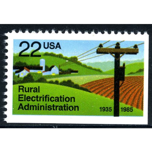 USA 1985 50th Anniversary Rural Electrification Administrati… 22c Scott 2144 MNH