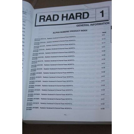 1993 Harris Radiation Hardened Space Product Databook Datasheet Manual