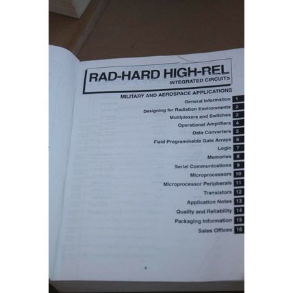 1993 Harris Radiation Hardened Space Product Databook Datasheet Manual