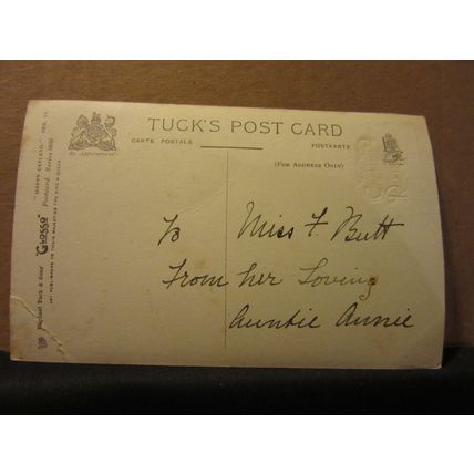 BIRTHDAY GREETINGS, HAPPY CATLANDS used antique postcard Raphael Tuck & Sons #