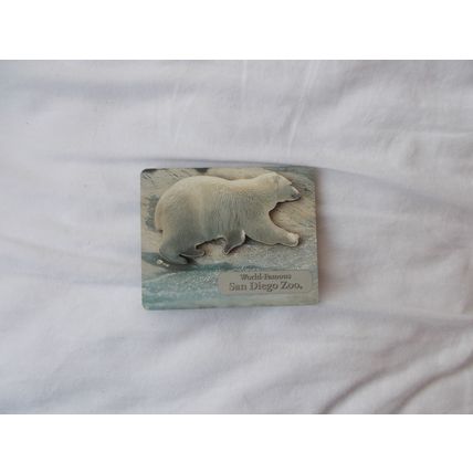 FRIDGE MAGNET POLAR BEAR SAN DIEGO ZOO U S A / (07/01)