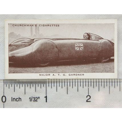 1939 Churchmans Kings of Speed No. 13 Major A. T. G. Gardner