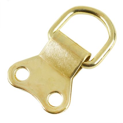 Picture Hanging Accessories : 2 x Brass Double 'D' Rings : PHA06