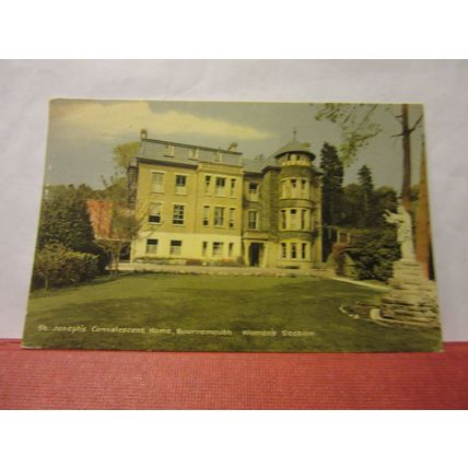 St, JOSEPH'S CONVALESCENT HOME, BOURNEMOUTH, DORSET used postcard 1966 pm /