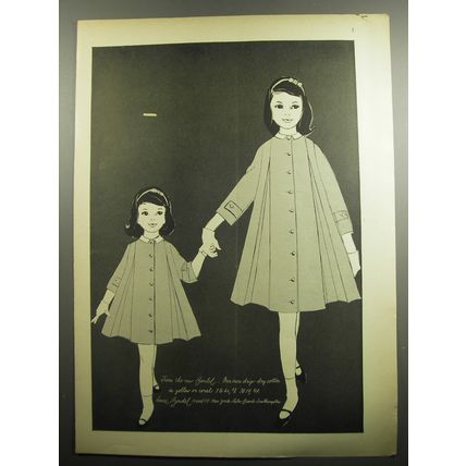 1957 Henri Bendel Children's Fashion Advertisement - Drip-Dry Cotton