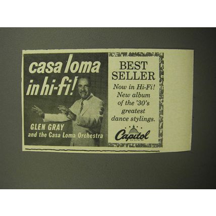 1957 Capitol Records Ad - Glen Gray and the Casa Loma Orchestra