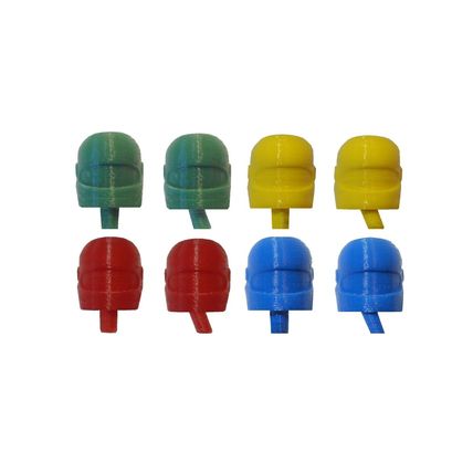 Crash Helmet Heads For Vintage 80s Scalextric Motorbike Motorcycle & Sidecar