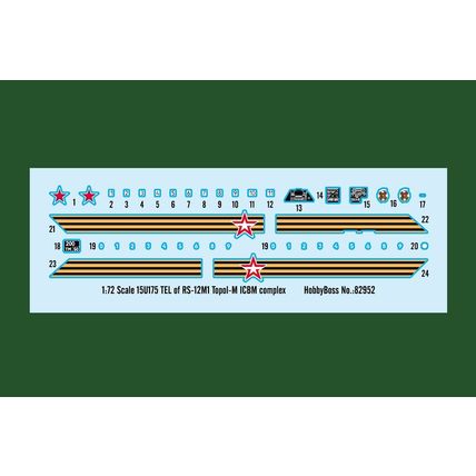 HobbyBoss 82952 15U175 TEL of RS-12M1 Topol-M ICBM Complex 1:72 Scale Model Kit