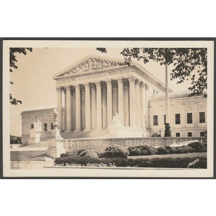 US Supreme Court Building, Washington DC, c.1940 - Sawyers RPPC