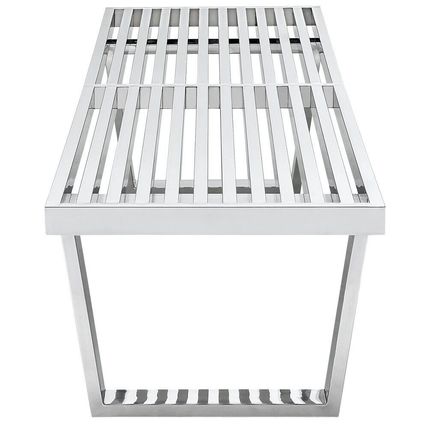 Stainless Steel Platform Bench Slotted Slat Slatted Slot 5’ Ft 4’ Ft