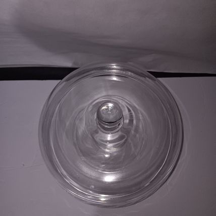 Anchor Hockings Glass Cake Stand Pedestal Footed Large Punch Bowl Chip & Dip