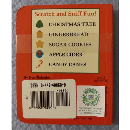 "CANDY CANES SCRATCH & SNIFF CHRISTMAS BOARD BOOK RARE TITLE"