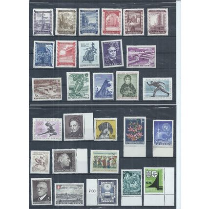 Austria stamps. Small MNH lot (AM593)