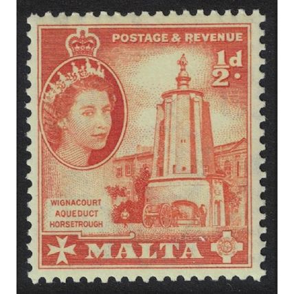 Malta Wignacourt Aqueduct Horsetrough ½d 1956 MNH SG#267