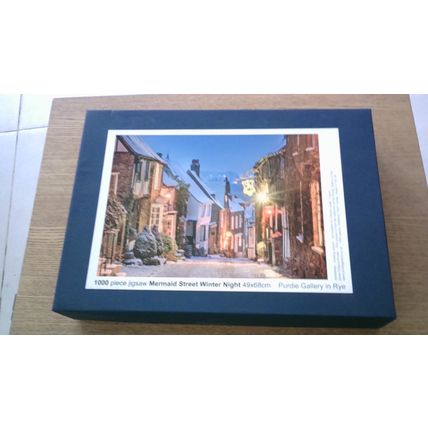 MERMAID STREET, RYE, WINTER NIGHT Jigsaw Puzzle (1000 Piece) Purdie Gallery