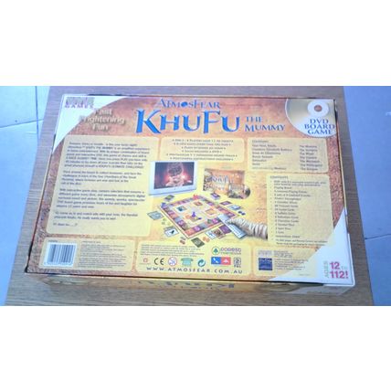 ATMOSFEAR: KHUFU THE MUMMY DVD BOARD GAME (Vivid Games) 2005 - SEE NOTES