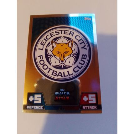 match attax 14/15 club badge leicester city no.127