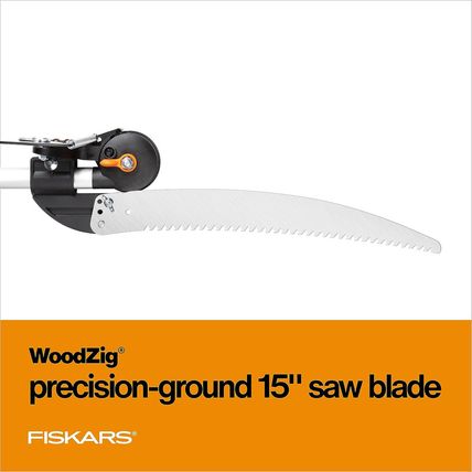 Fiskars 2-In-1 Extendable Tree Pruner and Pole Saw (Extends 7.9 - 12 Feet) with
