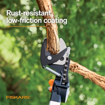 Fiskars 2-In-1 Extendable Tree Pruner and Pole Saw (Extends 7.9 - 12 Feet) with