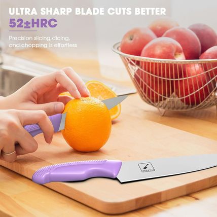 Imarku 14-Piece Professional Knife Set with Built-In Sharpener, Stainless Steel