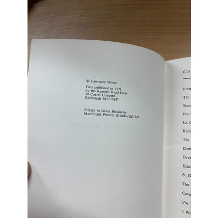 SIGNED COPY* 1971 1ST EDITION LAWRENCE WILSON "ESTUARY" POEMS PB BOOK (P2) AB