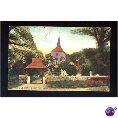 Surrey COULSDON Church Postcard by Field's (56)