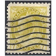 Canada 1902 SG160 7c Greenish-Yellow Good+ Used .
