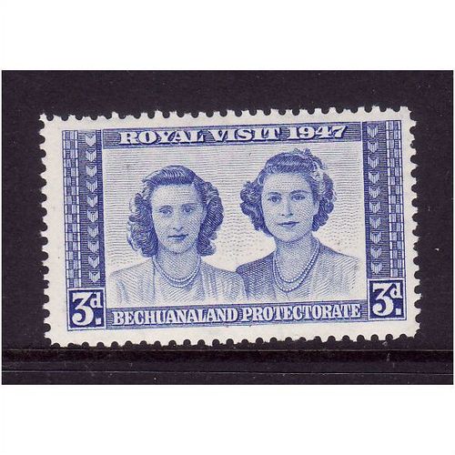 BECHUANALAND 1947 SG 134 3d ELIZABETH & MARGARET U/M MINT