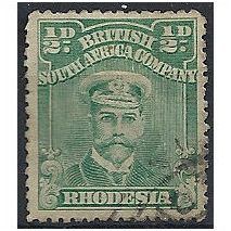 Rhodesia 1913 SG186 1/2d Blue-Green Fine Used . ..