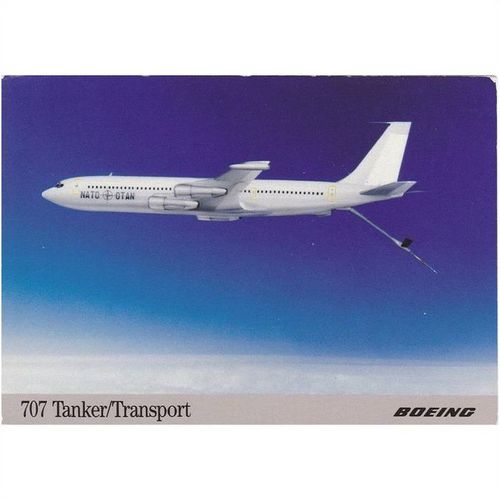 Boeing B707 T/t Tanker Transport Military Aircraft Postcard (AM1616)