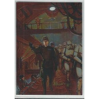 STAR WARS ' FINEST ' CHROMIUM card # 25 ADMIRAL PIETT