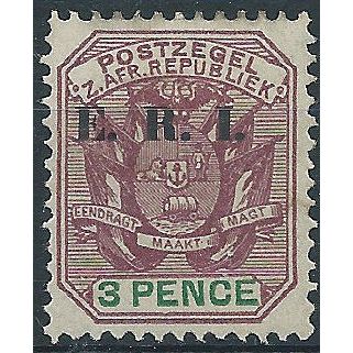 Transvaal 1901 SG240 3d Purple & Green Mounted Mint .. ..