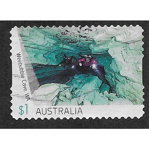 AUS 2017 $1.00 (S/A)'CAVES -WEEBUBBIE CAVE' FINE USED (EBID63-917)