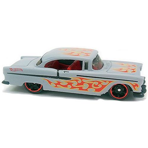 Hot Wheels - '55 Chevy: HW Flames #2/10 - #300/350 (2018) *Gray Edition*