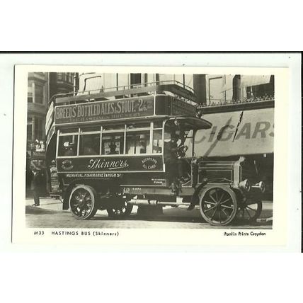 Sussex HASTINGS Skinners Bus Postcard (Pamlin M33)