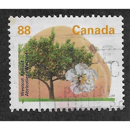 CAN 1991 88c 'WESTCOT APRICOT'(GT3 (P13) FINE USED (EBID71-466)