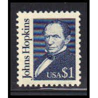 2194 $1 Johns Hopkins Fine MNH Dry Gum RA2489