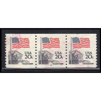 Used 1895a 20c U.S. Flag Very Fine PNC 12/3 PA2230