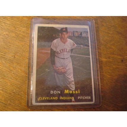 1957 Topps, 2-Nice Cards, #'s 8, 96, MOSSI/AGUIRRE, Indians