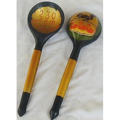 Pair of wood spoons