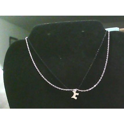 Adjustable Black Gold Tone 2 Chain Puppy Necklace