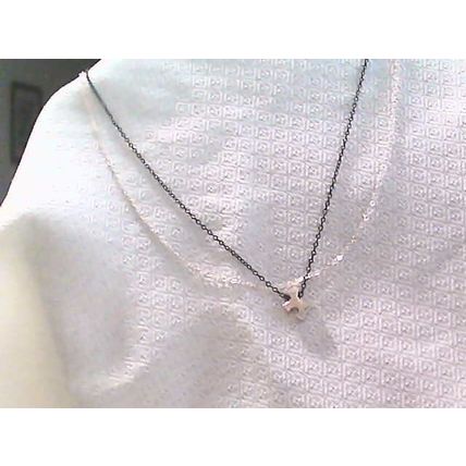 Adjustable Black Gold Tone 2 Chain Puppy Necklace