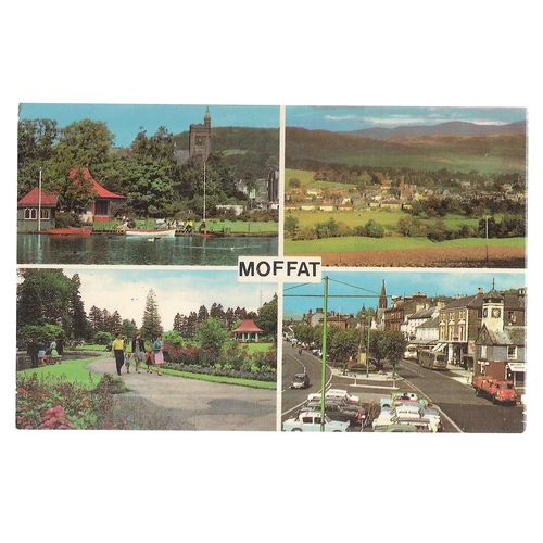 MOFFAT, HIGHLAND, SCOTLAND unused postcard multiview =