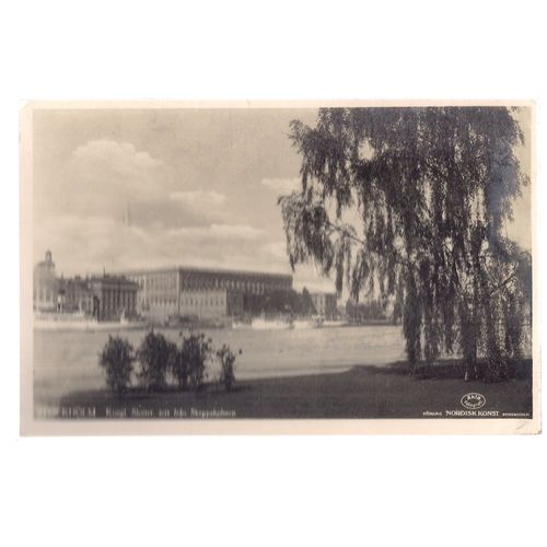 KUNGL SLOTTET, STOCKHOLM, SWEDEN unused vintage postcard the royal palace