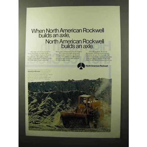 1970 North American Rockwell Ad - Builds an Axle