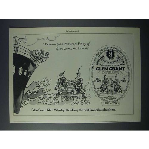 1977 Glen Grant Scotch Ad
