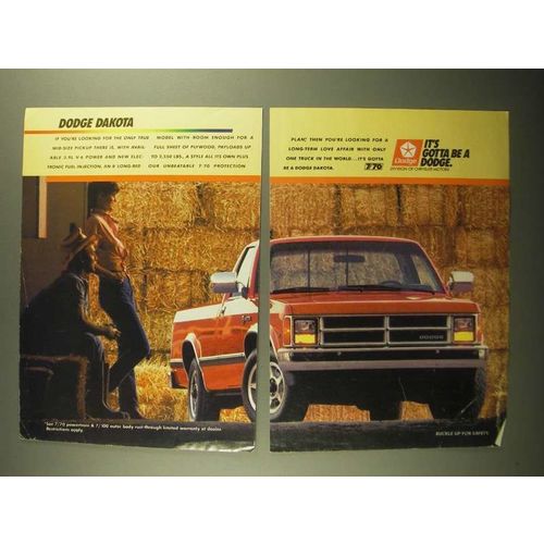 1987 Dodge Dakota Ad - It's Gotta Be a Dodge