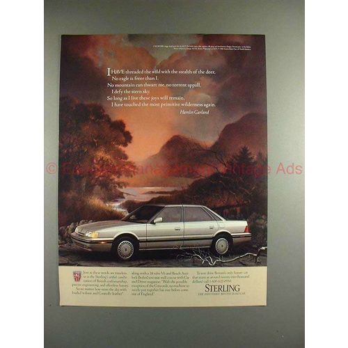 1988 Sterling Car Ad - With the Stealth of the Deer!!